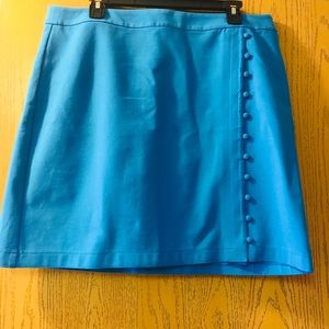 Cute bright blue a-line skirt! Never worn!